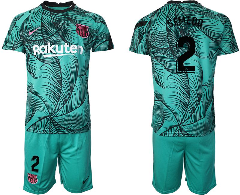 Men 2020-2021 club Barcelona green training suit #2 Soccer Jerseys->barcelona jersey->Soccer Club Jersey